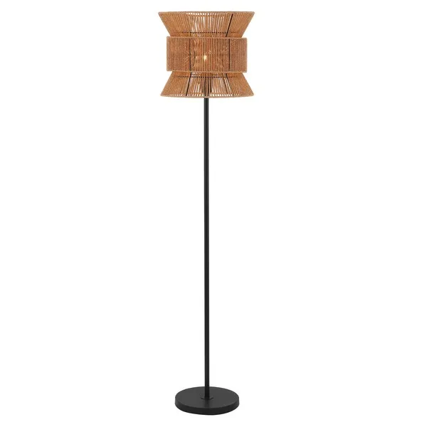 Boyer 60" Floor Lamp - Natural/Black