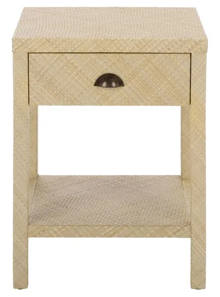 Apis 1 Drawer 1 Shelf Accent Table - Natural