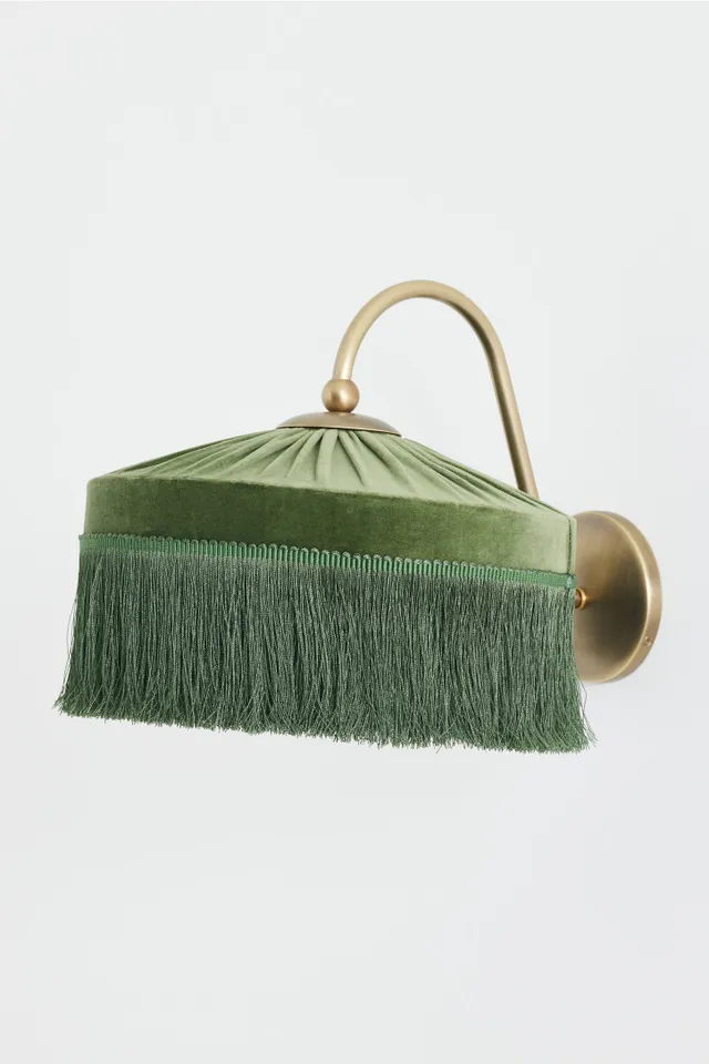 Sinclair Tassel-Fringed Velvet Sconce Wall Light