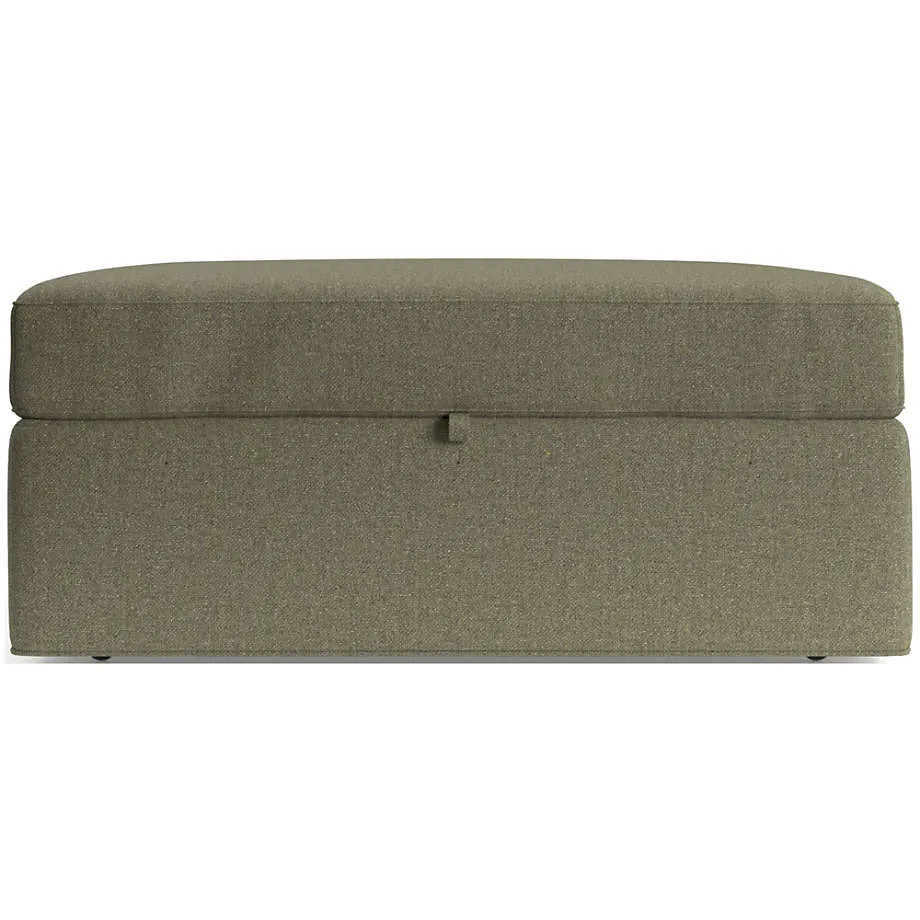 Axis 43" Storage Ottoman with Tray and Casters