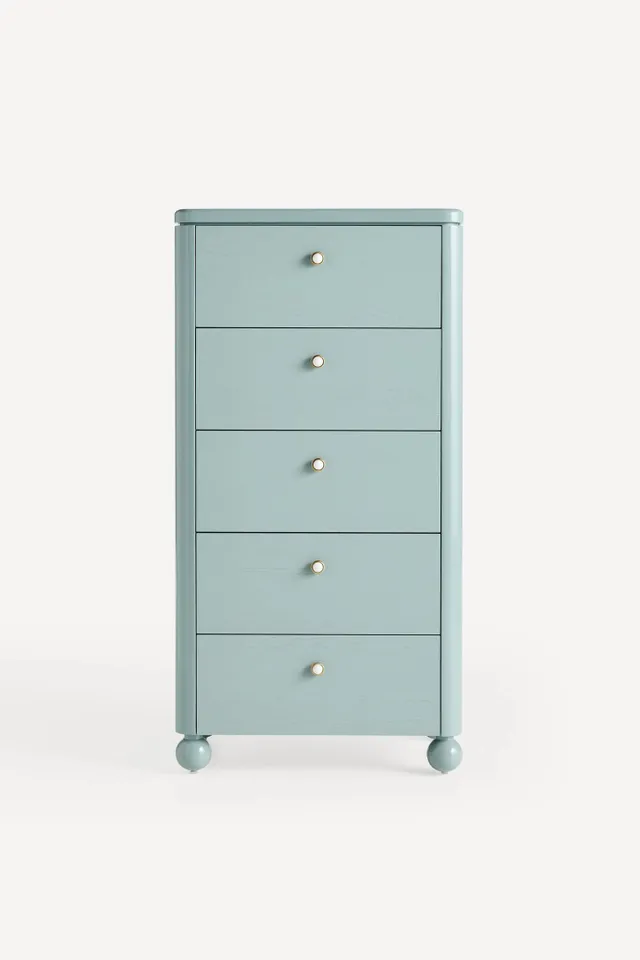 Tasha Lacquer Five-Drawer Dresser