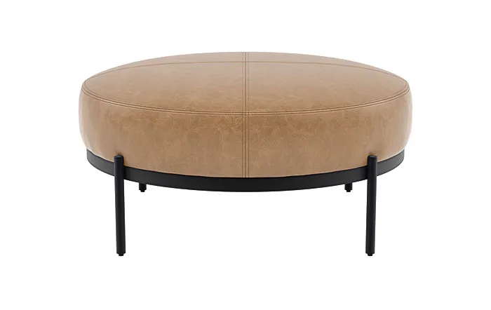 Kyle Round Coffee Table Ottoman