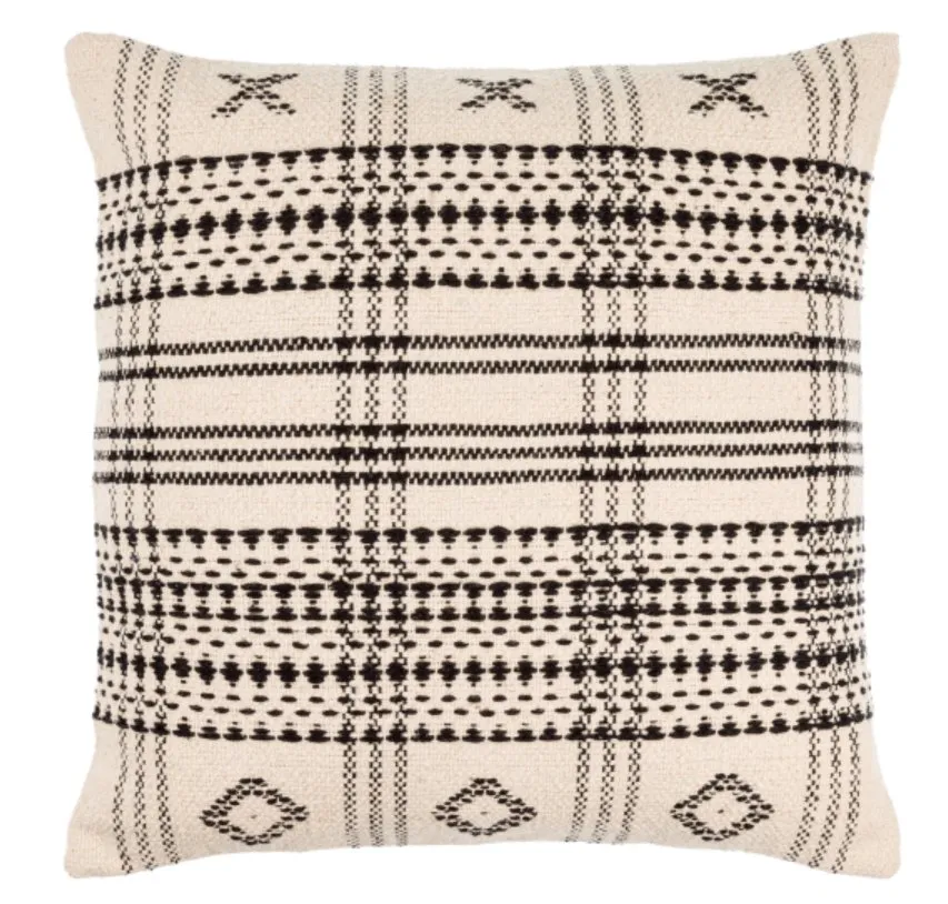 Myrna BOMA-001 20"L x 20"W Pillow Cover