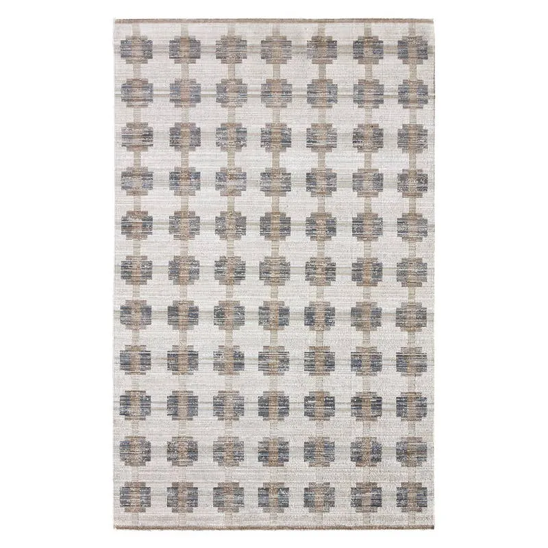 Zorina Power Loomed Modern/Contemporary Blue/Gray Area Rug (8'6"X11'6")