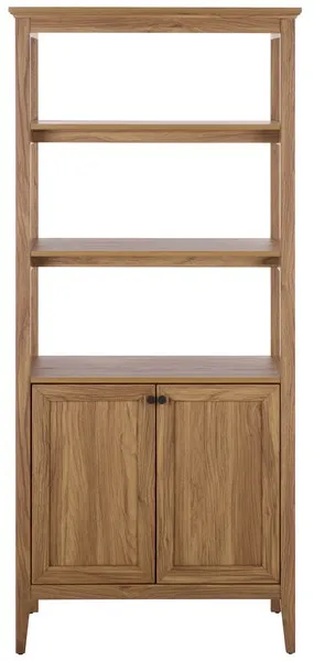 Sondra 3 Shelf 1 Cabinet Etagere - Oak