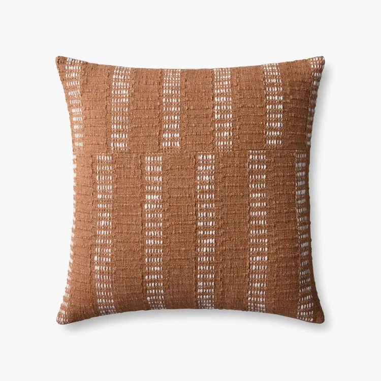 Loloi Not Named Rust / Ivory 22'' x 22'' Cover w/Poly