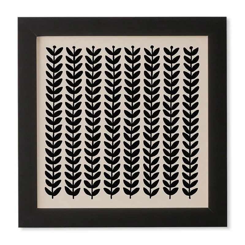 Herbs by Alisa Galitsyna - Framed Wall Art Basic Black 12" x 12"