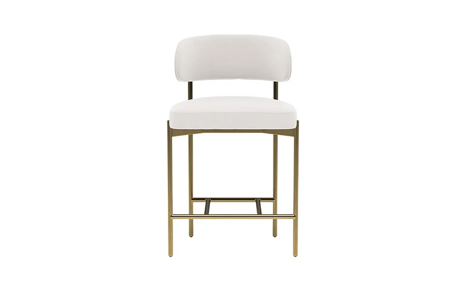 Hollis Metal Framed Upholstered Counter Stool