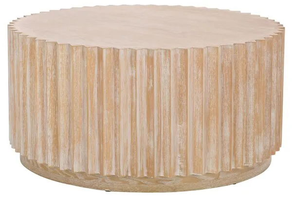 Kanpun Coffee Table - Bleached White