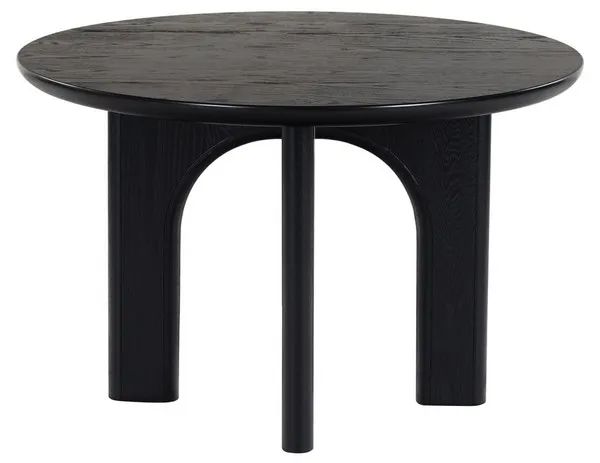 Syura Ribbed Dining Table - White Washed