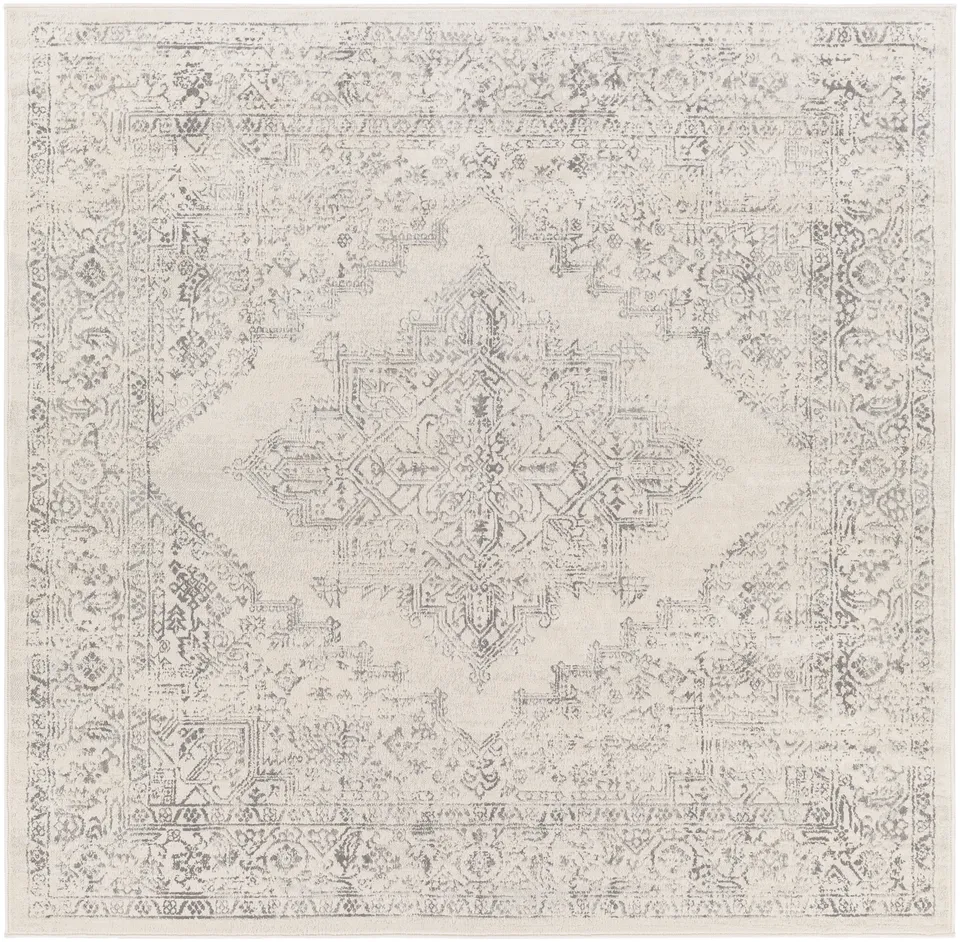 Roma Beige Indoor 7'10" x 7'10" Machine Woven Rug