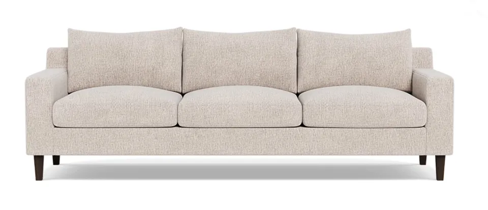 Sloan 3-Seat Sofa, Wheat, Black Block Leg