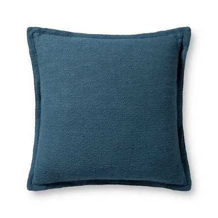Chris Loves Julia x Loloi Morris Blue 22'' x 22'' Cover w/Poly