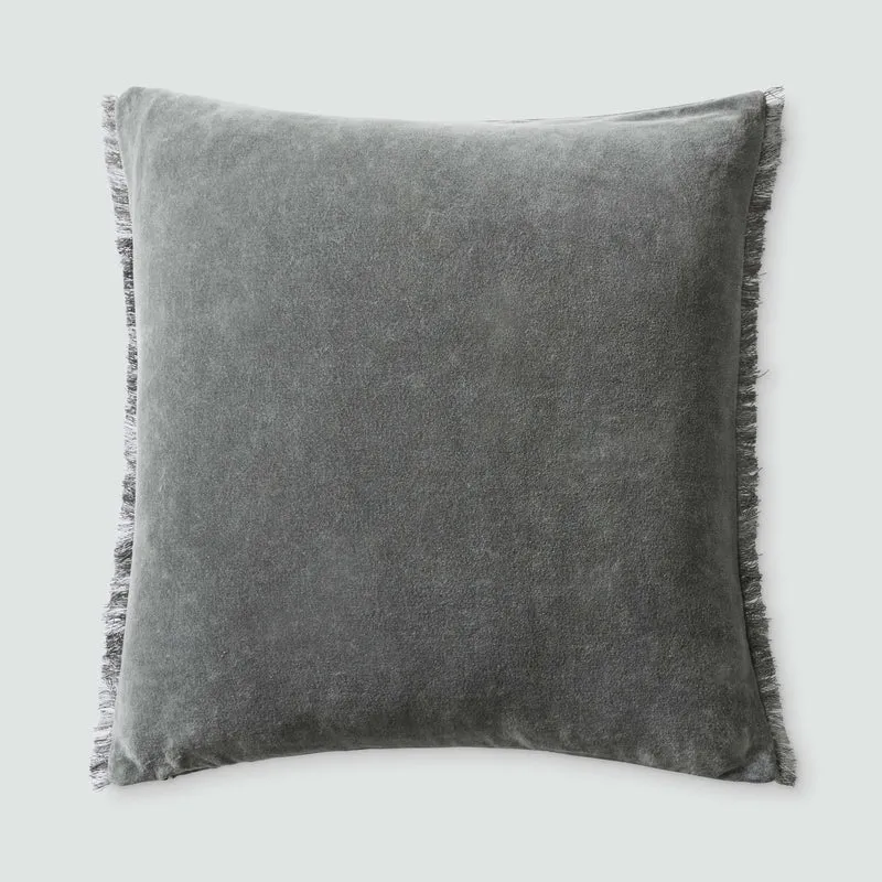 The Citizenry Naveta Velvet Pillow | 22" x 22" | Blue