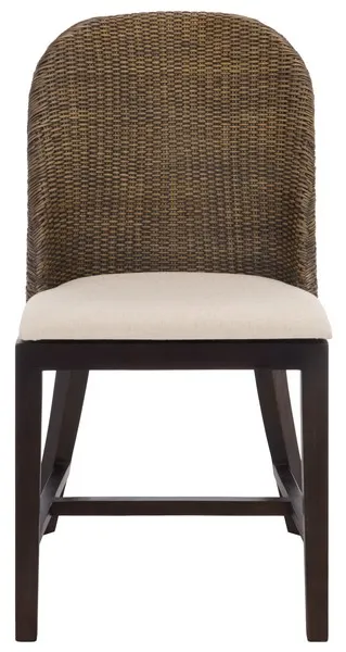 Maikon Dining Chair - Light Brown / White
