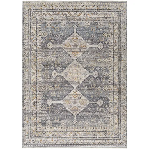 Aida Gray Indoor 5' x 7'9" Machine Woven Rug