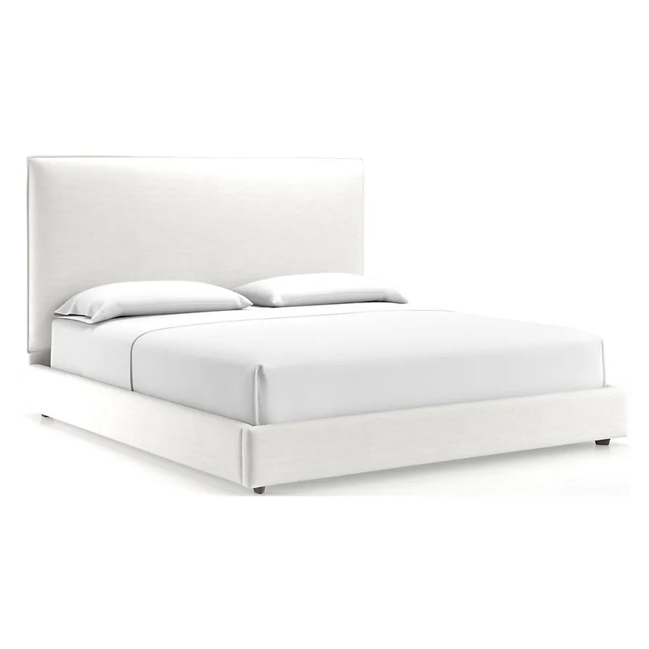 Lotus Upholstered King Bed with 53.5" Headboard