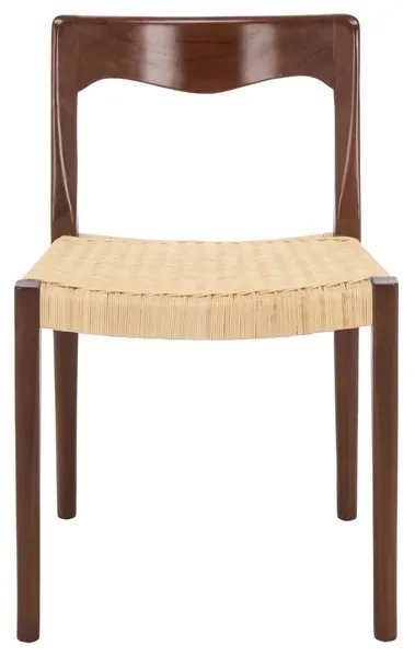Sezja Wicker Dining Chair - Walnut / Natural