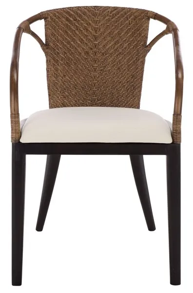 Kumi Arm Chair - Brown / Ivory