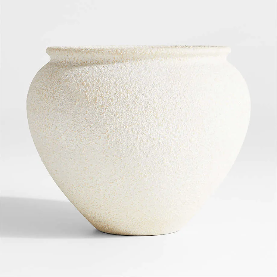Ophelia 28.7" x 23.62" Matte White Large Planter