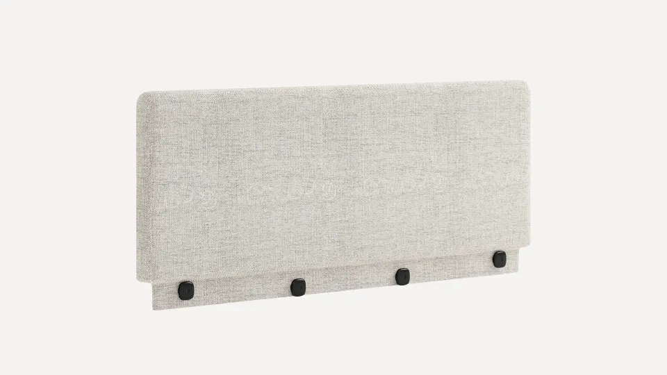 Chorus Upholstered Headboard - King / Papyrus - Performance Basketweave