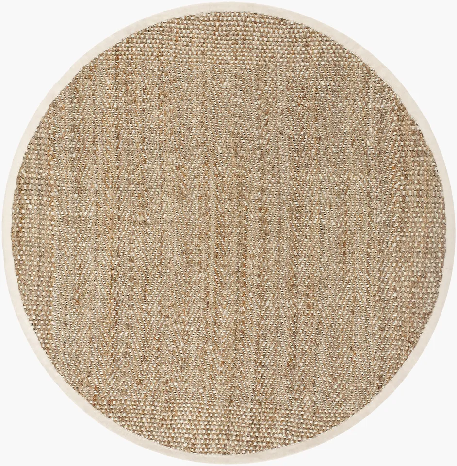 Kerala Beige Indoor 8' x 8' Handmade Rug