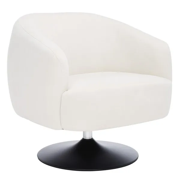 Ezro Upholstered Accent Chair - Creme