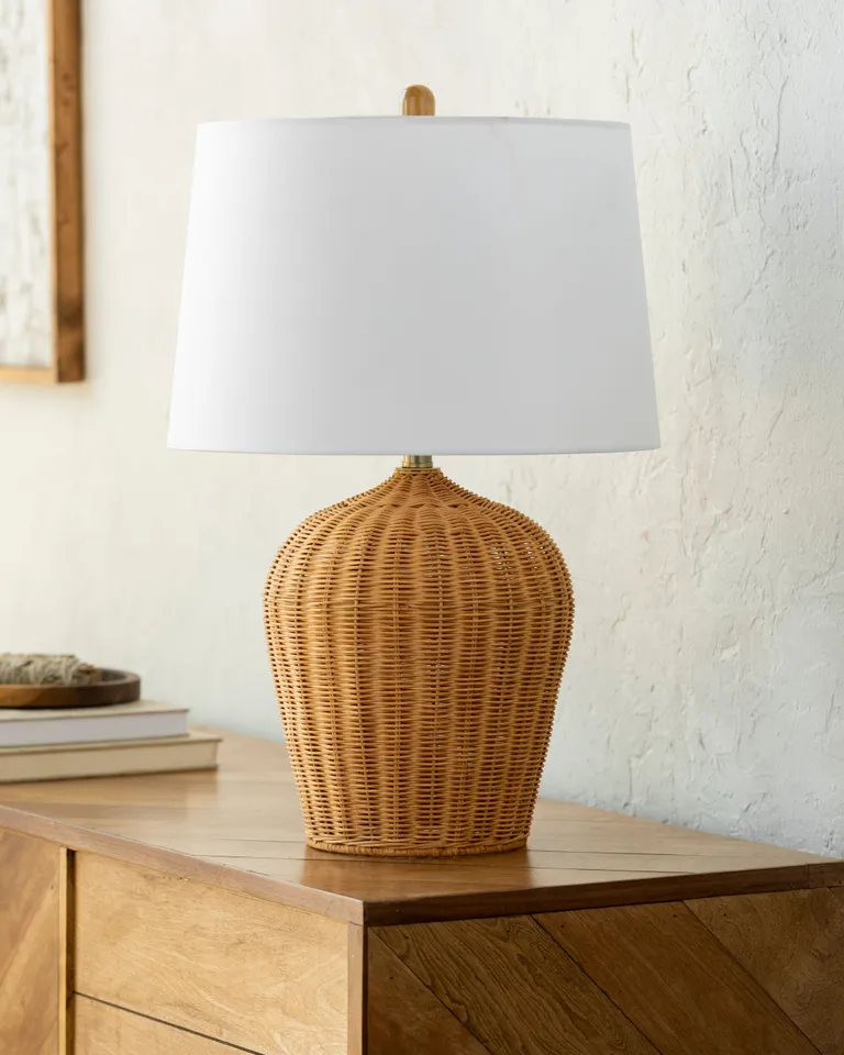 Sogno  Natural 24"H x 16"W x 16"D Accent Table Lamp