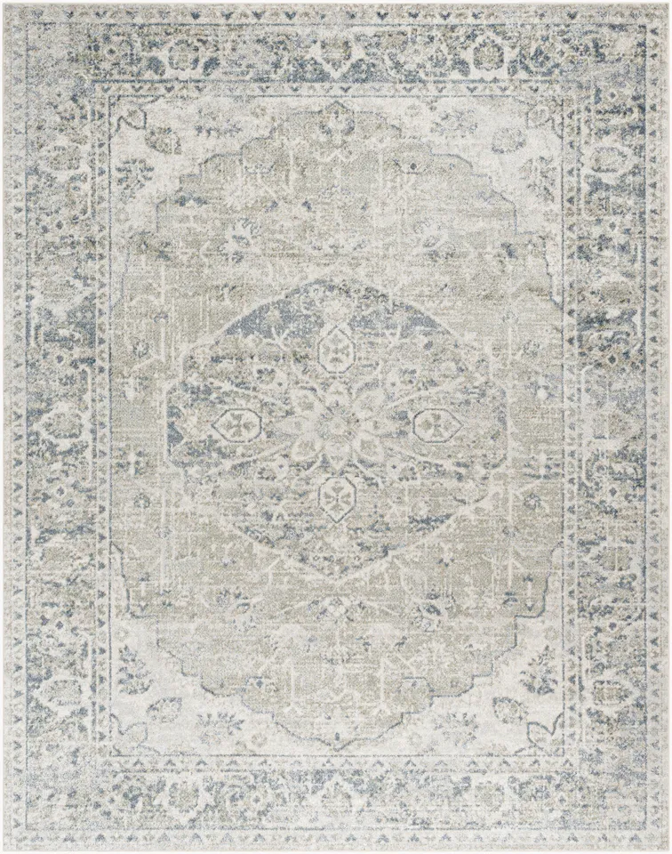 Lillian Beige Indoor 7'10" x 10' Machine Woven Rug