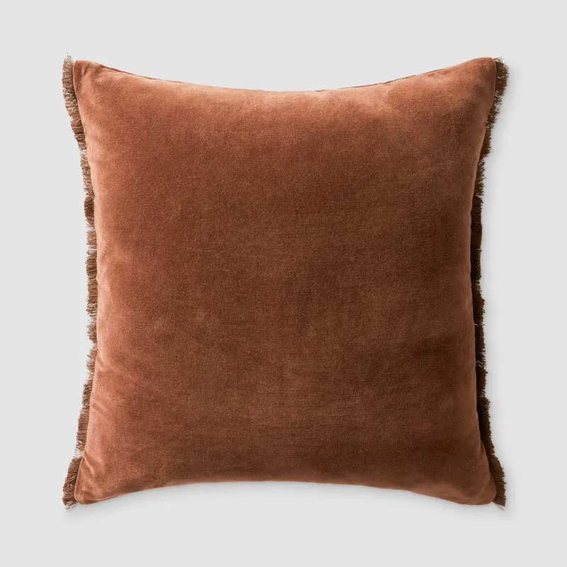 The Citizenry Naveta Velvet Pillow | 18" x 18" | Blue