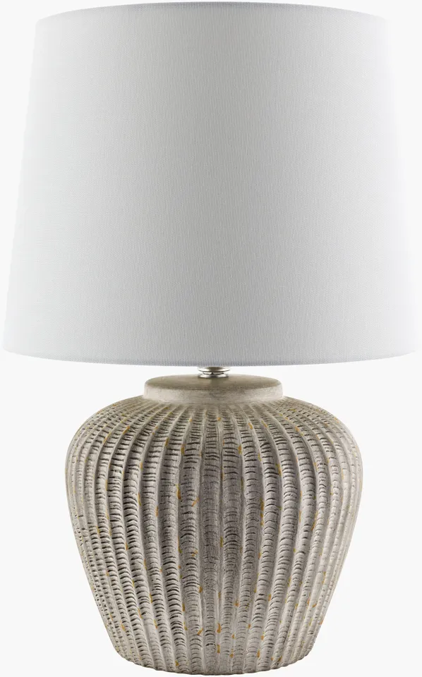 Bamba  Hand Painted 20"H x 13"W x 13"D Accent Table Lamp
