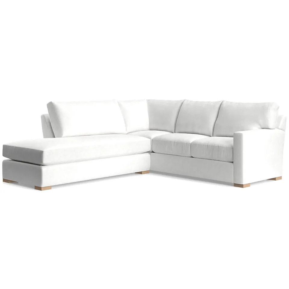 Axis Classic 2-Piece L-Shaped Sectional Sofa with Bumper