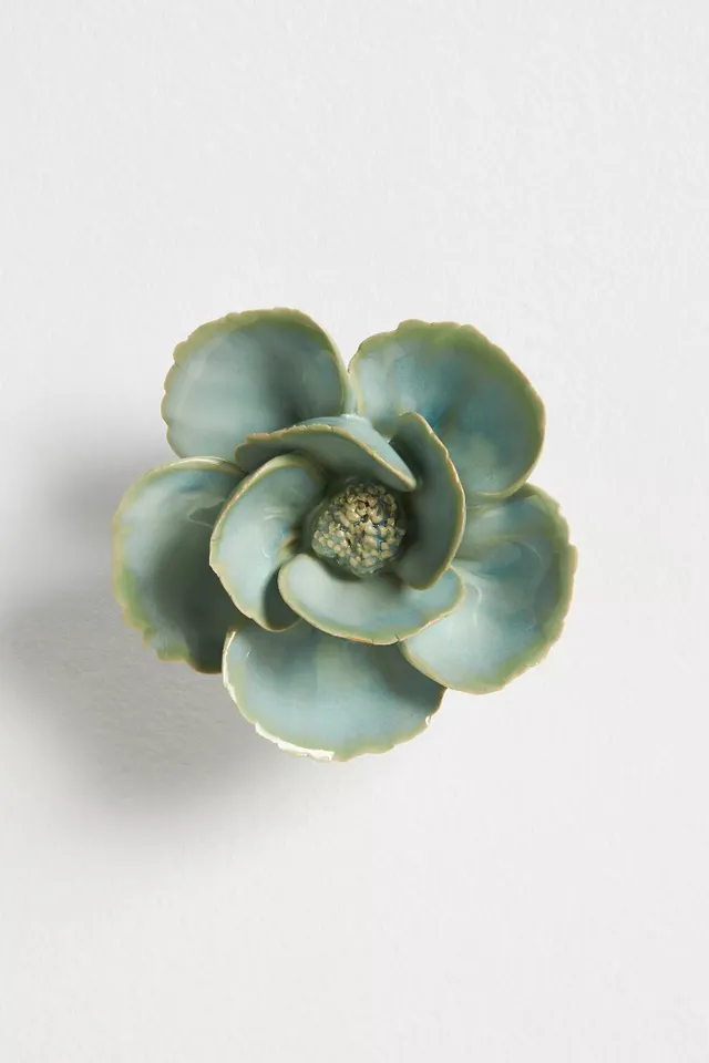 Green Ceramic Flower Gallery Wall Charm