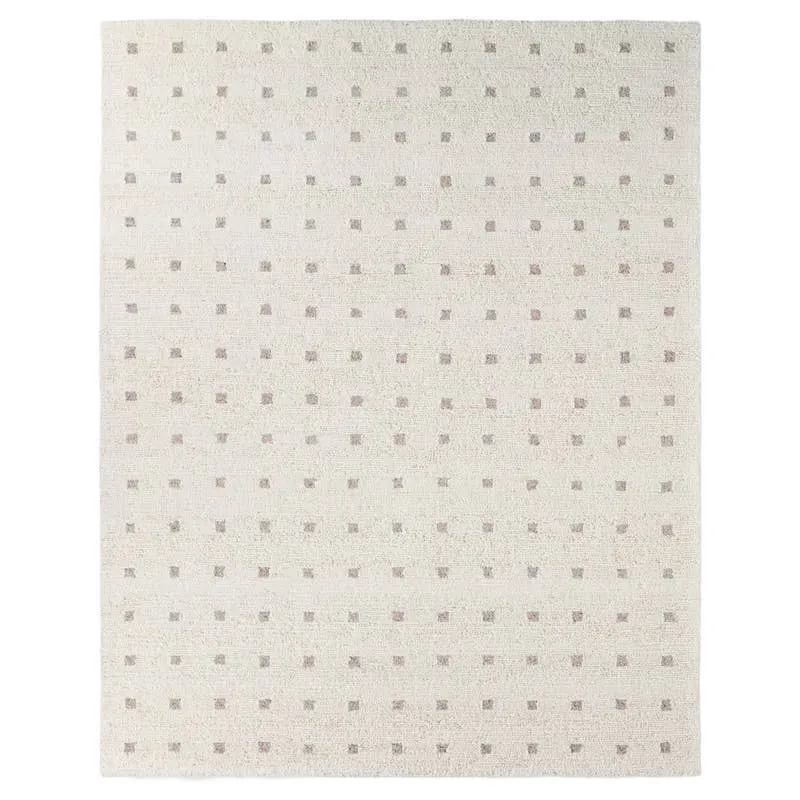 Jinni Hand Tufted Modern/Contemporary Ivory / White/Tan / Beige Area Rug (12'X15')