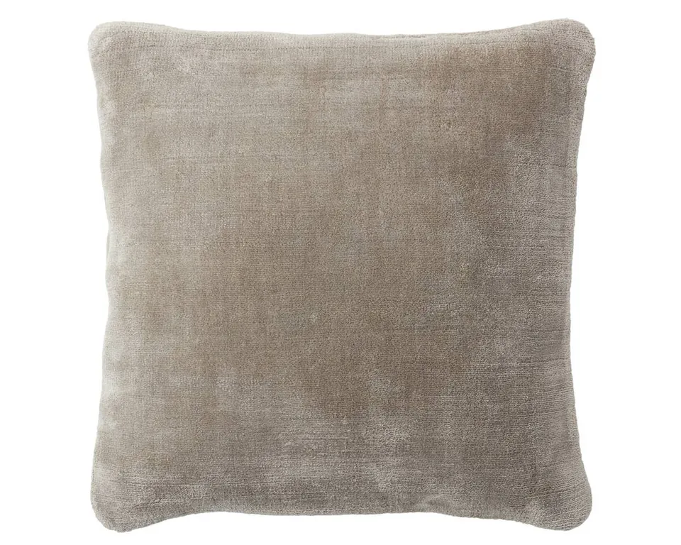 Illumine ALU02 Handmade Solid Gray Poly Filled Pillow (20")