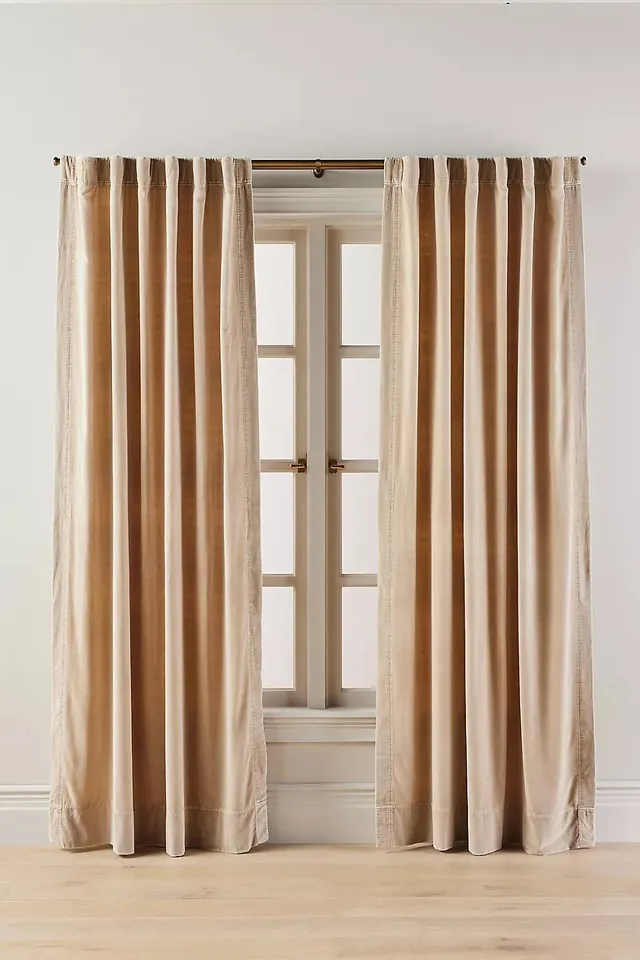 Trova Washed Velvet Curtain