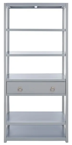 Johni 1 Drawer 5 Shelf Etagere - Gray