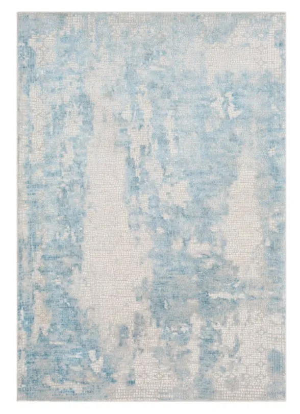 Aisha Gray Indoor 6'7" x 9'6" Machine Woven Rug