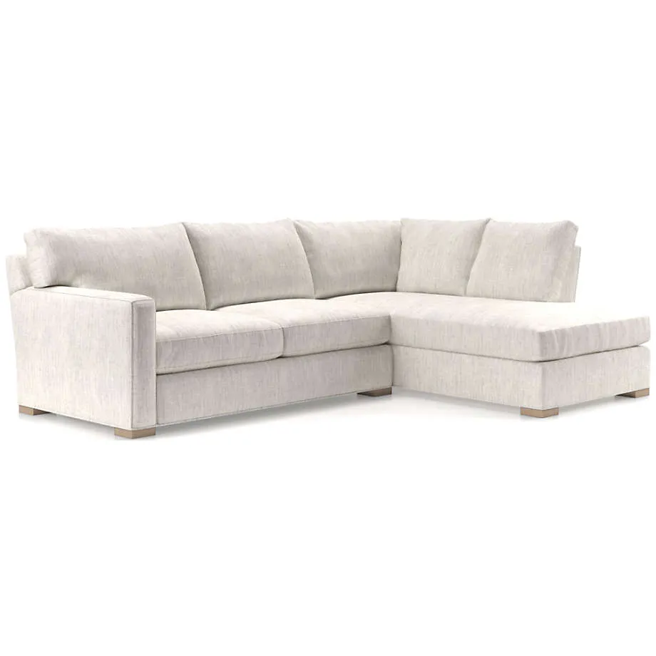 Axis 2-Piece L-Shaped Sectional Sofa with Corner Bumper