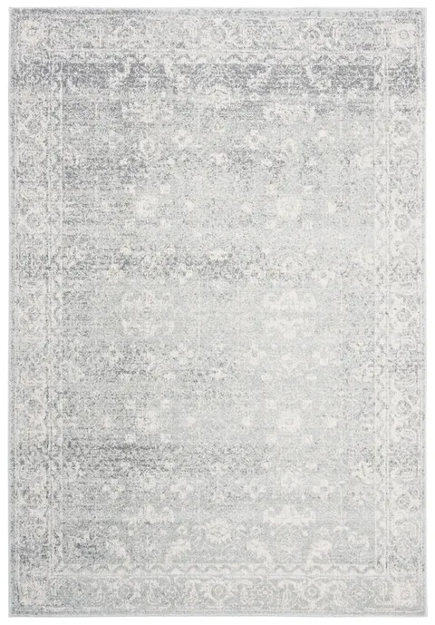Arlo Home Woven Area Rug, EVK270Z, Silver/Ivory,  10' X 14'
