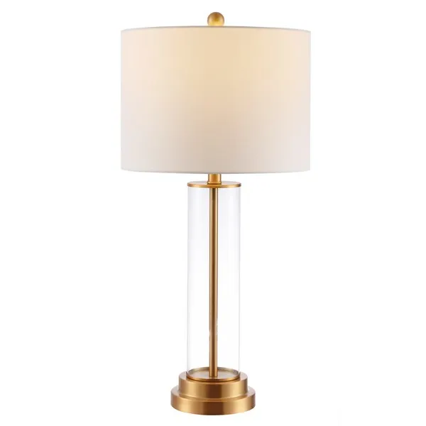 Cassian 29.25" Table Lamp - Clear/Brass