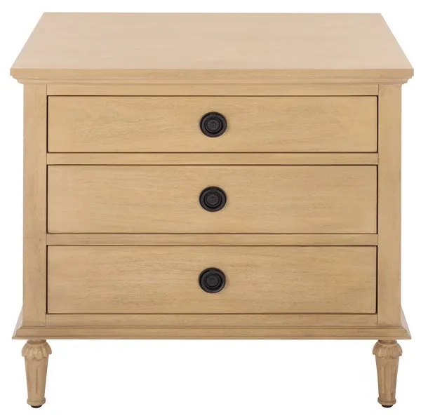 Lisabet 3 Drawer Wd Nightstand