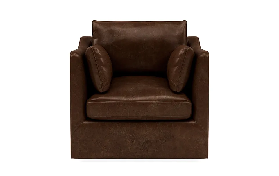 Caitlin Leather Swivel Chair by The EverygirlÃ?Â®