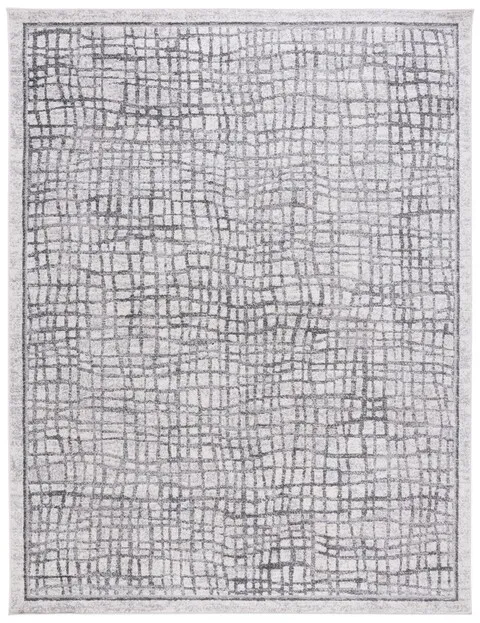 Arlo Home Woven Area Rug, ADR103B, Silver/Ivory,  12' X 18'