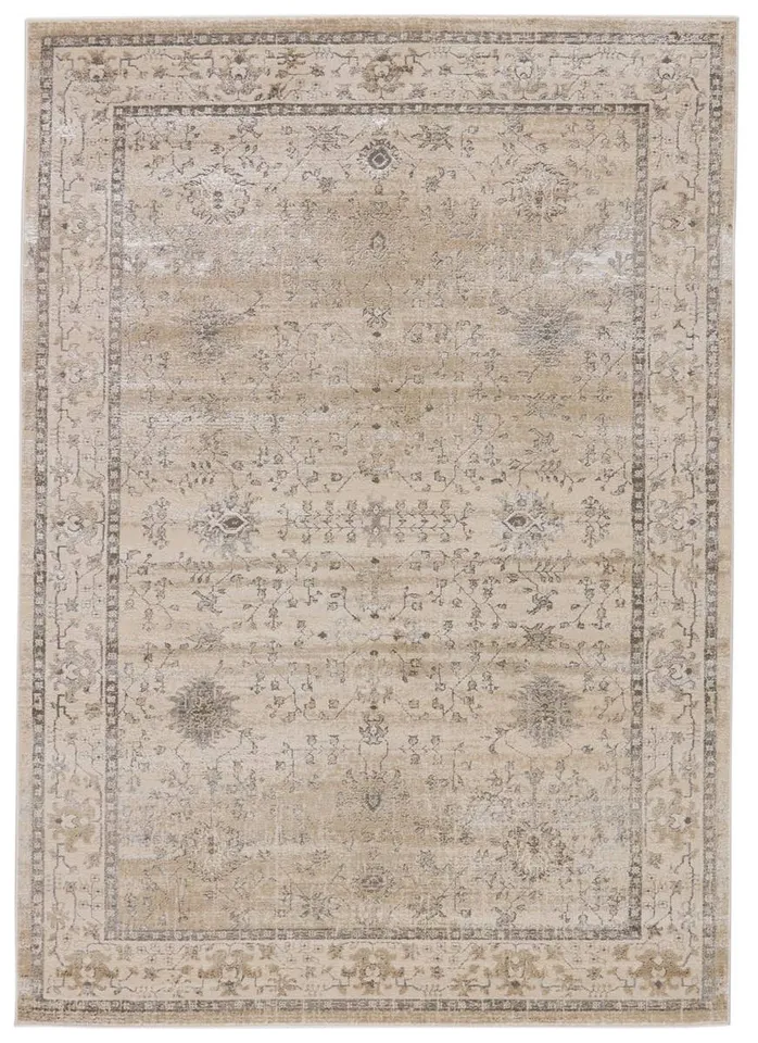 Fawcett Oriental Gray Area Rug (6'7"X9'6")