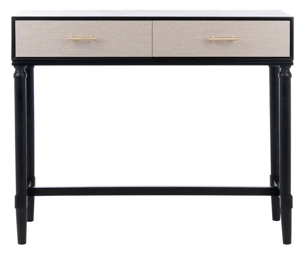 Estella 2 Drawer Console Table - Black
