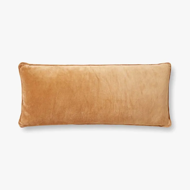 Magnolia Home by Joanna Gaines x Loloi Pillows Spice / Natural 13" x 35" Cover w/Poly