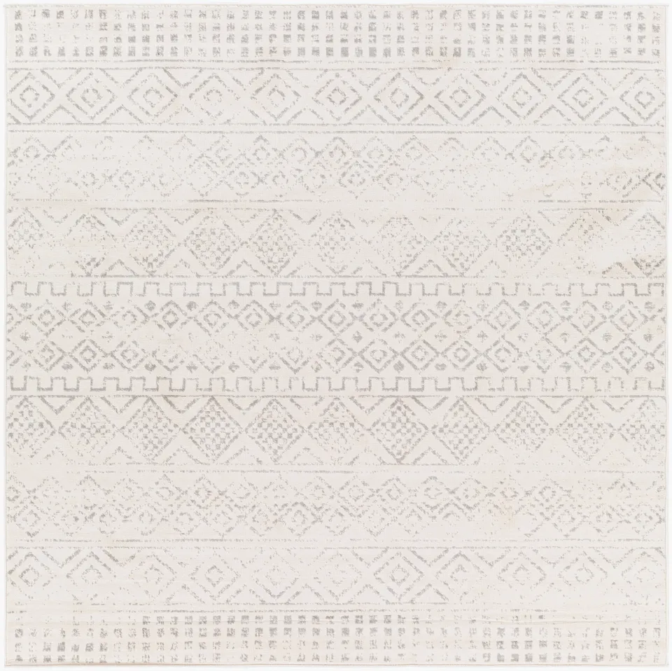 Roma Beige Indoor 7'10" x 7'10" Machine Woven Rug