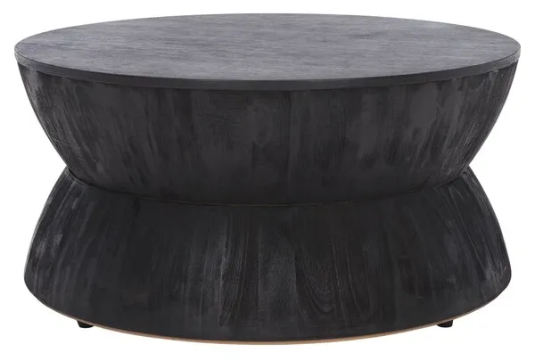Alecto Round Coffee Table - Black