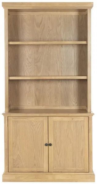 Safavieh Couture Haylina 4 Shelf Wood Bookcase, Natural / Black